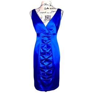 Calvin Klein Pleated Front Design Sheath Dress